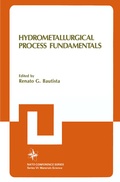 Cover: Hydrometallurgical Process Fundamentals - Springer