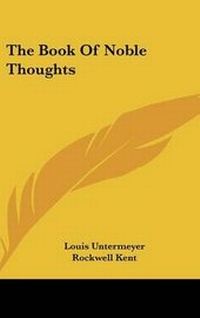 Enlarge image Cover: The Book Of Noble Thoughts - Kessinger Publishing