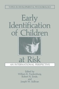 Enlarge image Cover: Early Identification of Children at Risk - Kluwer Academic/Plenum Publishers