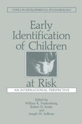Cover: Early Identification of Children at Risk - Springer