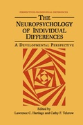 Cover: The Neuropsychology of Individual Differences - Kluwer Academic/Plenum Publishers