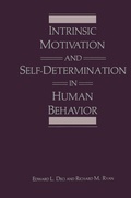 Cover: Intrinsic Motivation and Self-Determination in Human Behavior - Plenum Publishing Co.,N.Y.