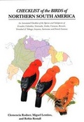 Cover: Checklist of the Birds of Northern South America - Yale University Press