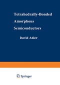 Cover: Tetrahedrally-Bonded Amorphous Semiconductors - Springer