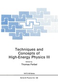 Cover: Techniques and Concepts of High-Energy Physics III - Springer