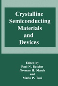 Cover: Crystalline Semiconducting Materials and Devices - Kluwer Academic/Plenum Publishers