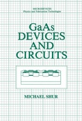 Cover: GaAs Devices and Circuits - Springer