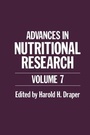 Cover: Advances in Nutritional Research - Kluwer Academic / Plenum Publishers
