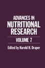 Cover: Advances in Nutritional Research - Springer