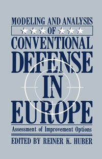 Enlarge image Cover: Modeling and Analysis of Conventional Defense in Europe - Springer