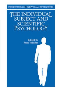 Abbildung von: The Individual Subject and Scientific Psychology - Springer