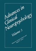 Cover: Advances in Clinical Neuropsychology - Kluwer Academic / Plenum Publishers