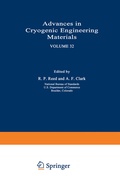 Cover: Advances in Cryogenic Engineering Materials - Kluwer Academic / Plenum Publishers