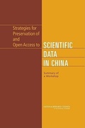 Cover: Strategies for Preservation of and Open Access to Scientific Data in China - National Academies Press