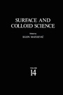 Cover: Surface and Colloid Science - Kluwer Academic / Plenum Publishers