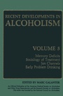 Cover: Recent Developments in Alcoholism - Springer
