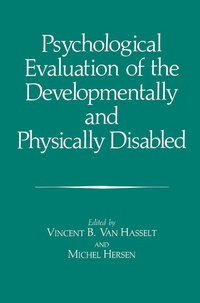 Enlarge image Cover: Psychological Evaluation of the Developmentally and Physically Disabled - Springer