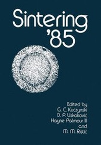 Enlarge image Cover: Sintering'85 - Kluwer Academic / Plenum Publishers