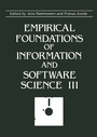 Cover: Empirical Foundations of Information and Software Science III - Kluwer Academic / Plenum Publishers
