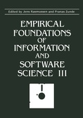 Cover: Empirical Foundations of Information and Software Science III - Kluwer Academic / Plenum Publishers