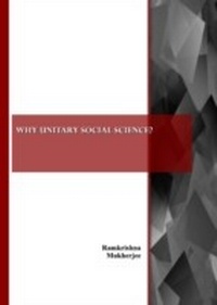 Enlarge image Cover: Why Unitary Social Science? - Cambridge Scholars Publishing
