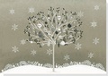 Cover: Lg Boxed Christmas Cards:Silver Tree - Peter Pauper Press Inc,US