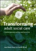 Cover: Transforming Adult Social Care - Policy Press