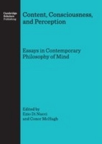 Enlarge image Cover: Content, Consciousness, and Perception - Cambridge Scholars Publishing