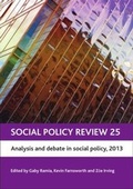 Cover: Social Policy Review 25 - Policy Press
