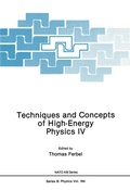Cover: Techniques and Concepts of High-Energy Physics IV - Springer