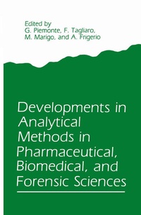 Enlarge image Cover: Developments in Analytical Methods in Pharmaceutical, Biomedical, and Forensic Sciences - Plenum Publishing Co.,N.Y.