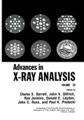 Cover: Advances in X-Ray Analysis - Springer