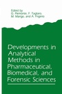 Cover: Developments in Analytical Methods in Pharmaceutical, Biomedical, and Forensic Sciences - Springer