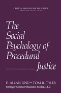 Cover: The Social Psychology of Procedural Justice - Springer