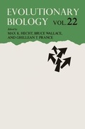 Cover: Evolutionary Biology - Kluwer Academic / Plenum Publishers