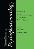 Cover: Handbook of Psychopharmacology - Kluwer Academic / Plenum Publishers
