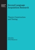 Cover: Second Language Acquisition Research - Cambridge Scholars Publishing