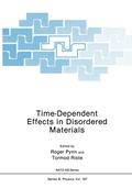 Cover: Time-Dependent Effects in Disordered Materials - Springer