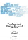 Cover: Time-Dependent Effects in Disordered Materials - Springer