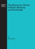 Cover: Epicurean Theory of Mind, Meaning and Knowledge - Cambridge Scholars Publishing