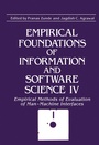 Cover: Empirical Foundations of Information and Software Science IV - Springer