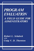 Cover: Program Evaluation - Springer