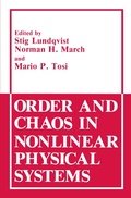 Cover: Order and Chaos in Nonlinear Physical Systems - Springer