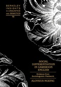Cover: Social Differentiation in Cameroon English - Peter Lang Verlag