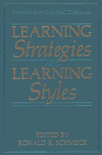 Enlarge image Cover: Learning Strategies and Learning Styles - Plenum Publishing Co.,N.Y.