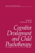 Cover: Cognitive Development and Child Psychotherapy - Kluwer Academic/Plenum Publishers