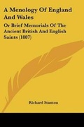 Cover: A Menology Of England And Wales - Kessinger Publishing
