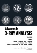 Cover: Advances in X-Ray Analysis - Springer