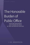 Cover: The Honorable Burden of Public Office - Peter Lang Verlag