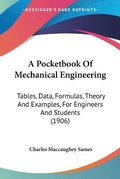 Cover: A Pocketbook Of Mechanical Engineering - Kessinger Publishing